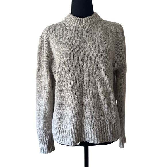 MUJI Beige Wool Crewneck Sweater Size XS/S - Picture 1 of 6